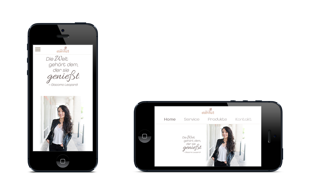 Ebenmass-Kosmteik - Webdesign - Smartphone