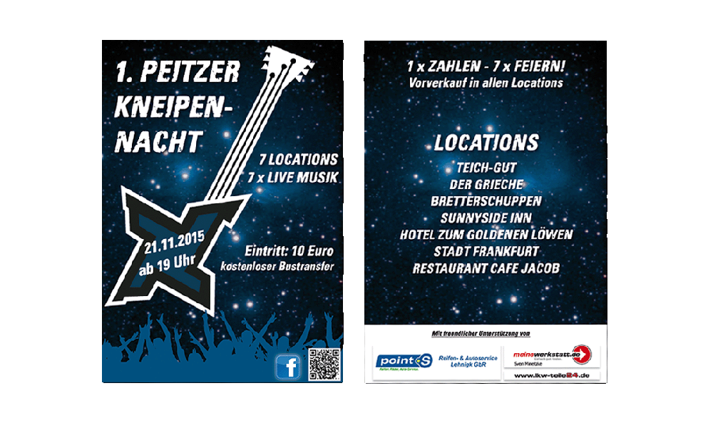 Kneipennacht 2015 - Flyer