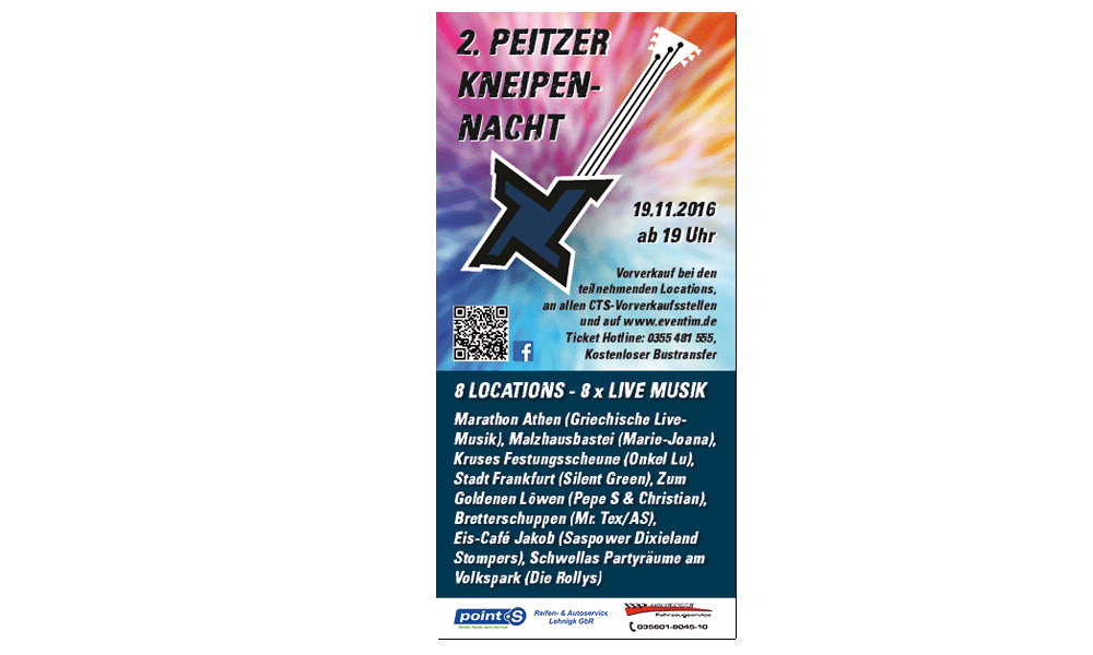 Kneipennacht 2016 - Flyer